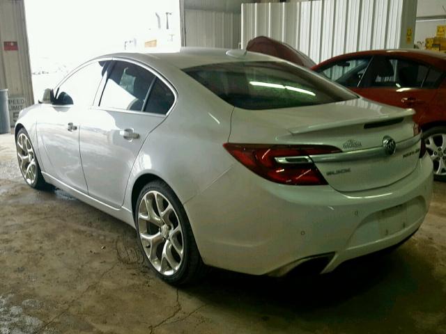 2G4GU5GX3G9197678 - 2016 BUICK REGAL GS WHITE photo 3