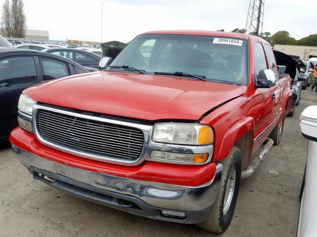 1GTEK19TXYE430779 - 2000 GMC NEW SIERRA RED photo 2