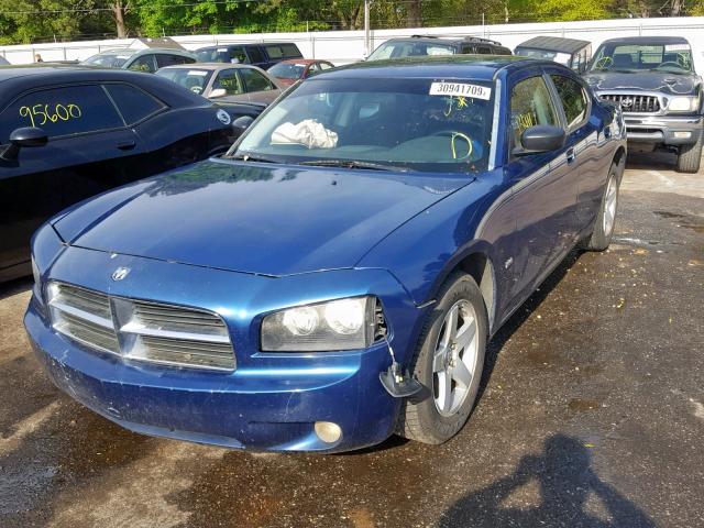 2B3KA33V59H595212 - 2009 DODGE CHARGER SX BLUE photo 2