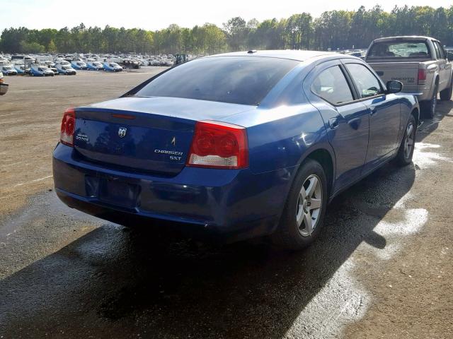 2B3KA33V59H595212 - 2009 DODGE CHARGER SX BLUE photo 4