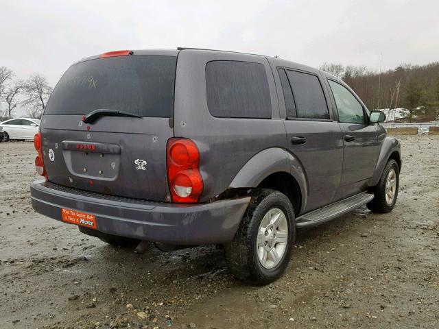 1D4HB38N94F183659 - 2004 DODGE DURANGO ST GRAY photo 4