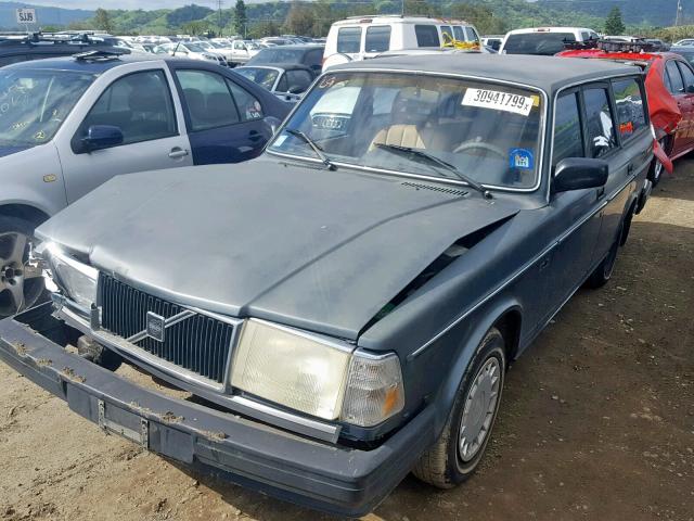 YV1AA8852L1848731 - 1990 VOLVO 240 BASE GREEN photo 2