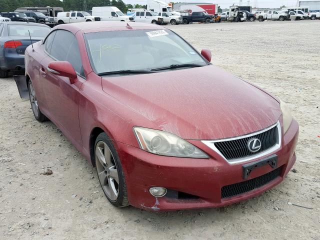 JTHFF2C29A2510403 - 2010 LEXUS IS 250 RED photo 1