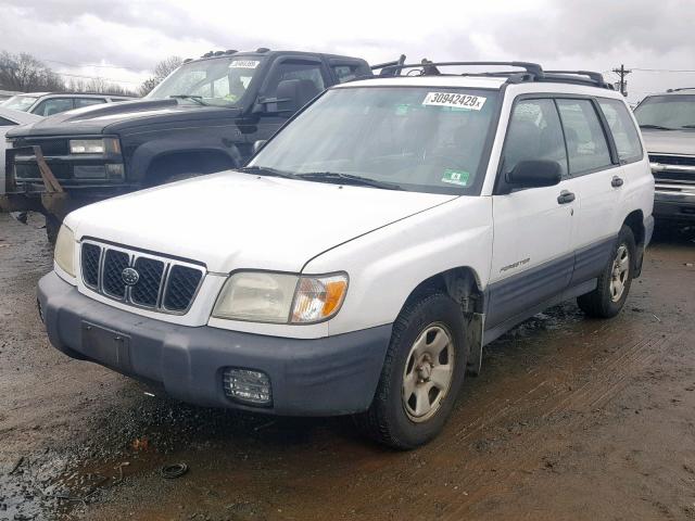 JF1SF63501H768829 - 2001 SUBARU FORESTER L WHITE photo 2