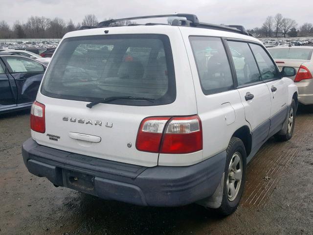 JF1SF63501H768829 - 2001 SUBARU FORESTER L WHITE photo 4