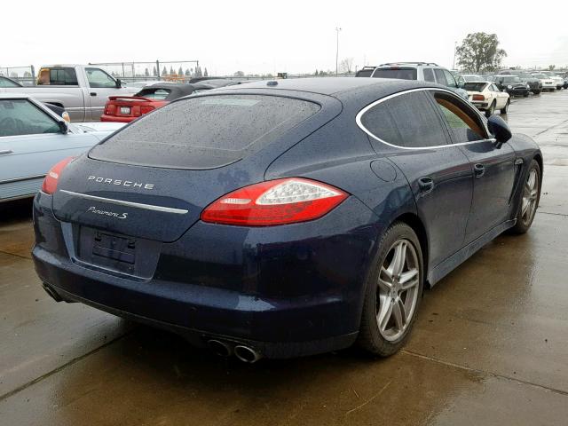 WP0AB2A76BL060209 - 2011 PORSCHE PANAMERA S BLUE photo 4