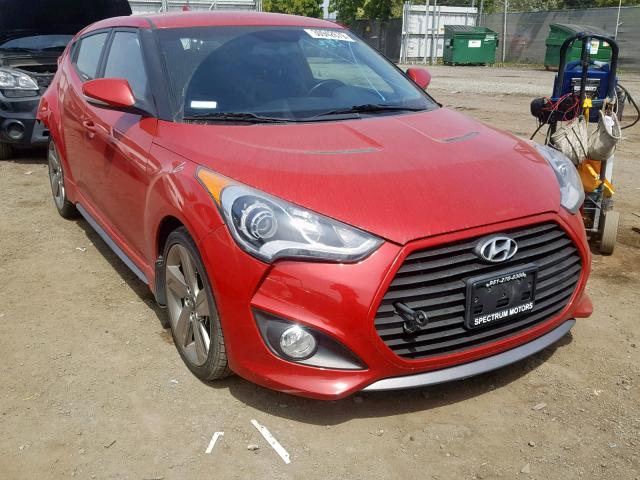 KMHTC6AE7EU184141 - 2014 HYUNDAI VELOSTER T RED photo 1