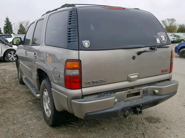 1GKEK63U62J322693 - 2002 GMC DENALI GRAY photo 3