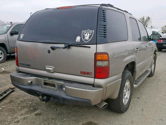 1GKEK63U62J322693 - 2002 GMC DENALI GRAY photo 4