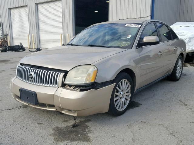 1MEFM42145G610220 - 2005 MERCURY MONTEGO PR GOLD photo 2