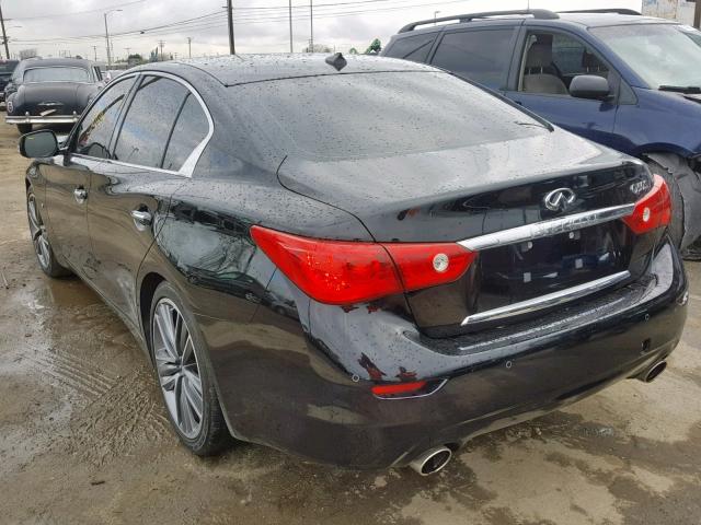 JN1BV7AP6EM683999 - 2014 INFINITI Q50 BASE BLACK photo 3