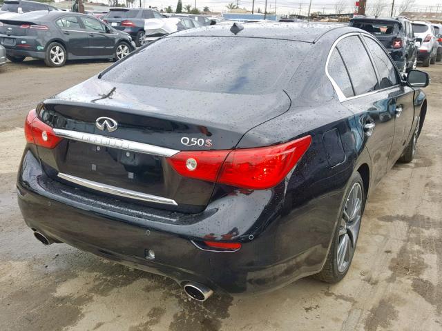 JN1BV7AP6EM683999 - 2014 INFINITI Q50 BASE BLACK photo 4