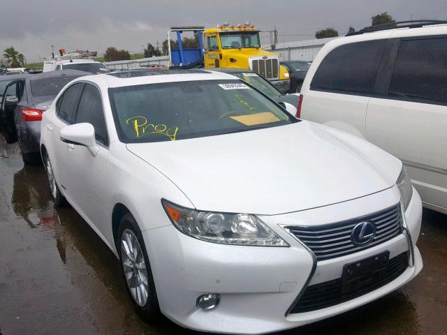 JTHBW1GG6D2022688 - 2013 LEXUS ES 300H WHITE photo 1