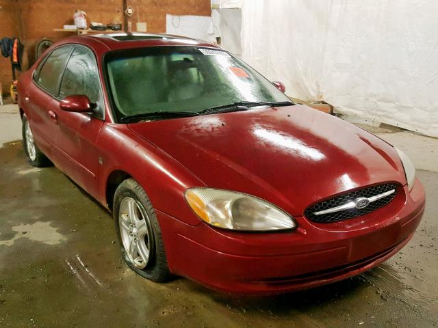 1FAFP56S12A235246 - 2002 FORD TAURUS SEL BURGUNDY photo 1