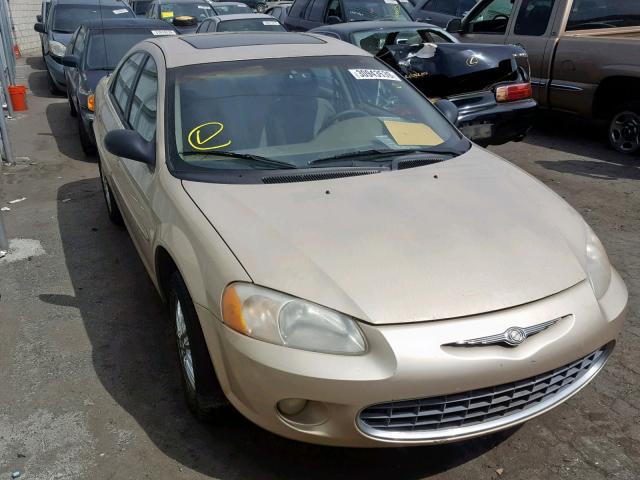 1C3EL56U81N506320 - 2001 CHRYSLER SEBRING LX GOLD photo 1