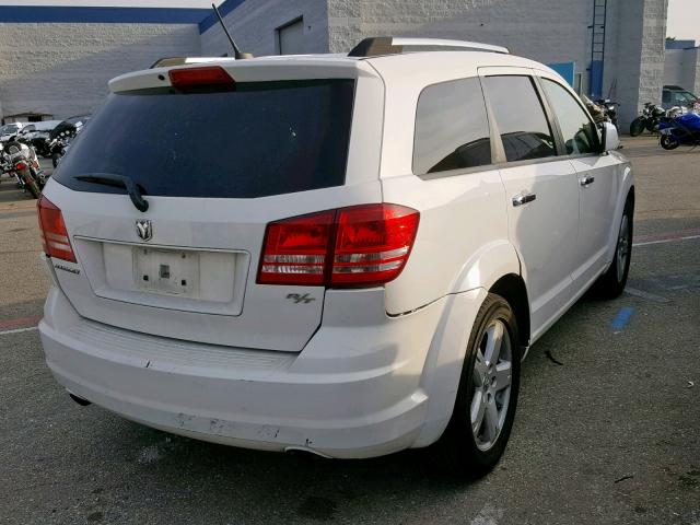 3D4GG67V89T238020 - 2009 DODGE JOURNEY R/ WHITE photo 4