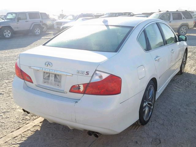 JNKAY01E68M607742 - 2008 INFINITI M35 BASE WHITE photo 4