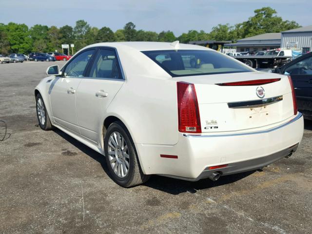 1G6DE5EG5A0135615 - 2010 CADILLAC CTS LUXURY WHITE photo 3