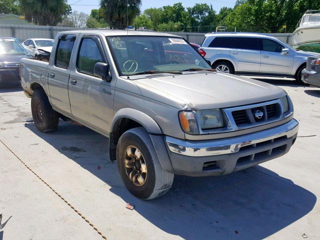 1N6ED27T5YC382653 - 2000 NISSAN FRONTIER C GOLD photo 1