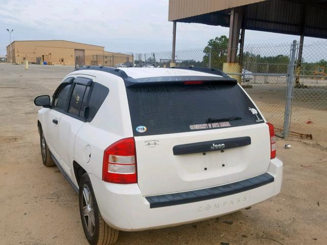 1J8FT47038D725345 - 2008 JEEP COMPASS SP 白色 照片 3