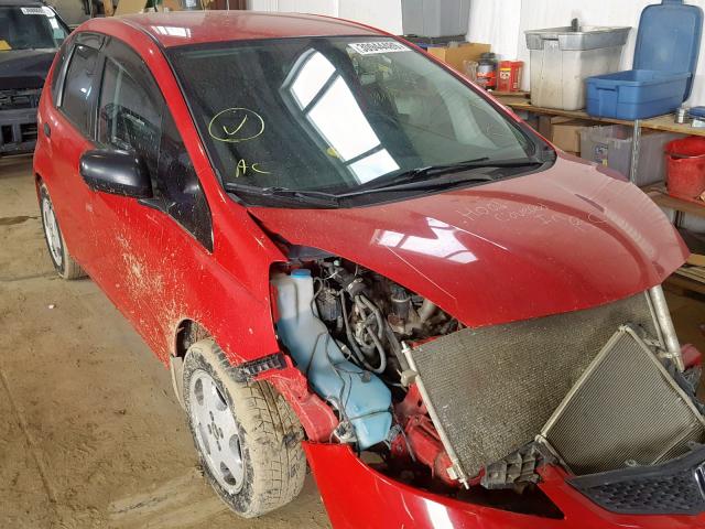 JHMGE87339S809460 - 2009 HONDA FIT DX-A RED photo 1