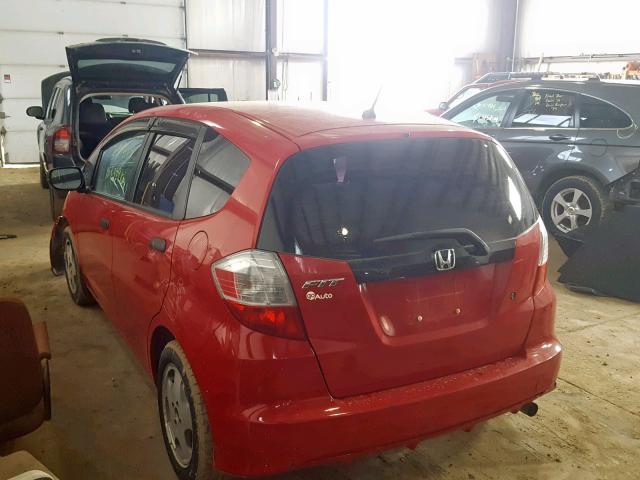 JHMGE87339S809460 - 2009 HONDA FIT DX-A RED photo 3
