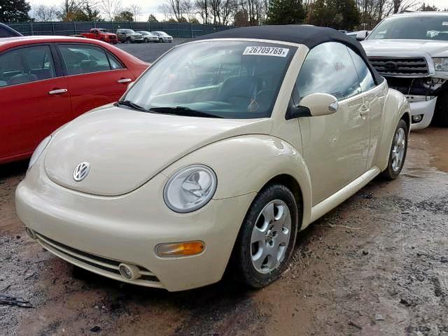 3VWCK21YX3M315894 - 2003 VOLKSWAGEN NEW BEETLE კრემისფერი ფოტო 2