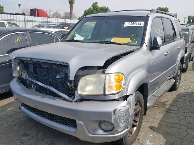 5TDZT38A13S178871 - 2003 TOYOTA SEQUOIA LI SILVER photo 2