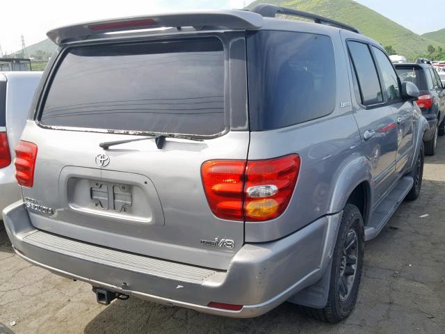 5TDZT38A13S178871 - 2003 TOYOTA SEQUOIA LI SILVER photo 4