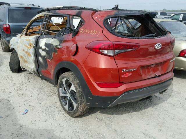 KM8J33A21GU087287 - 2016 HYUNDAI TUCSON LIM RED photo 3