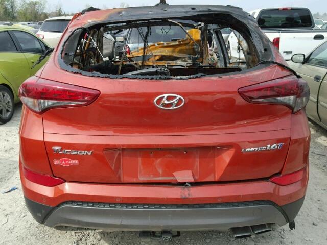 KM8J33A21GU087287 - 2016 HYUNDAI TUCSON LIM RED photo 9