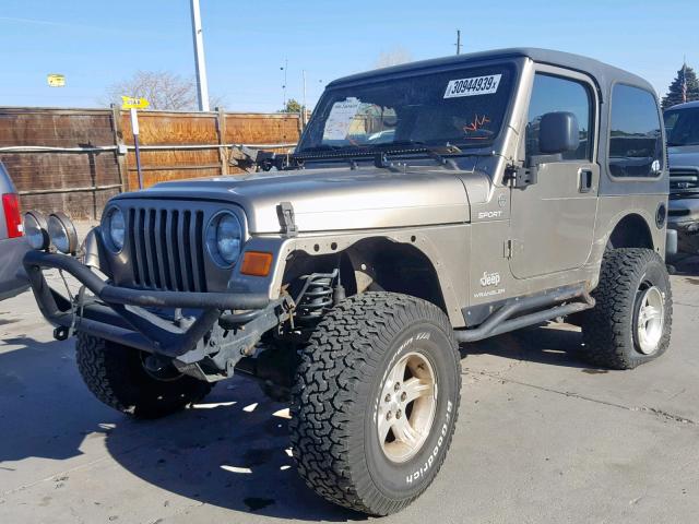 1J4FA49S66P702384 - 2006 JEEP WRANGLER / BEIGE photo 2