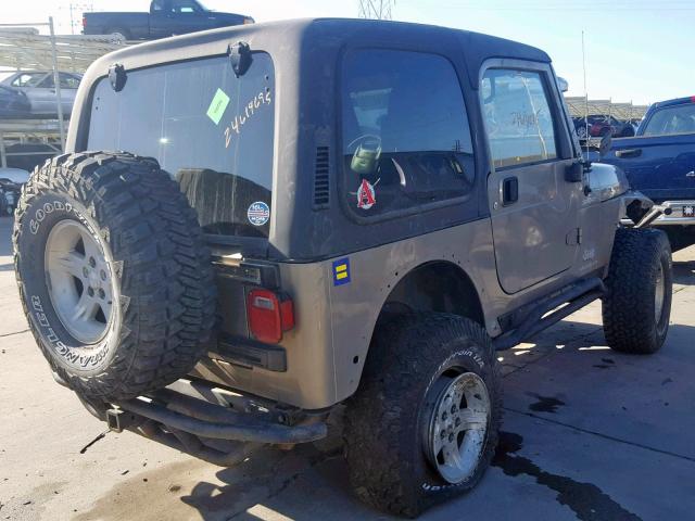 1J4FA49S66P702384 - 2006 JEEP WRANGLER / BEIGE photo 4