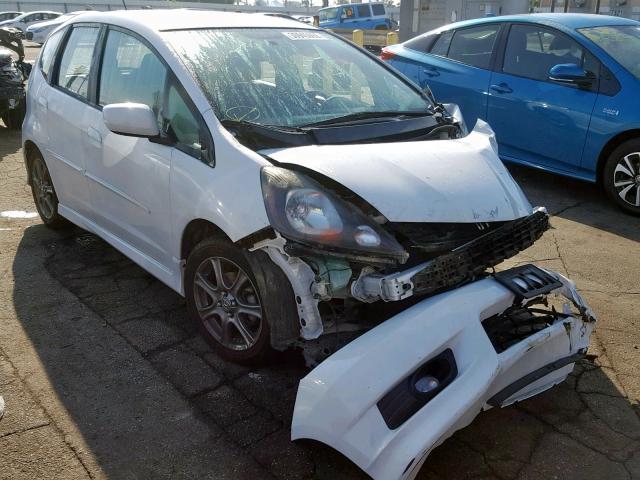 JHMGE8H53DC072120 - 2013 HONDA FIT SPORT WHITE photo 1