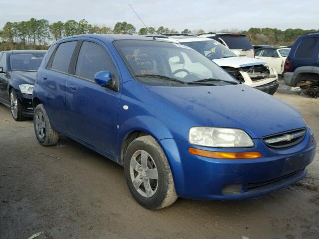 KL1TD666X7B707922 - 2007 CHEVROLET AVEO BASE Көк фото 1