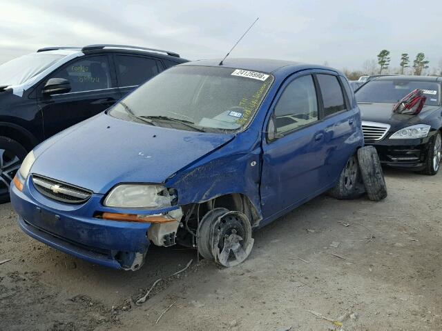 KL1TD666X7B707922 - 2007 CHEVROLET AVEO BASE Көк фото 2