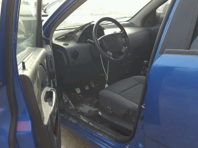 KL1TD666X7B707922 - 2007 CHEVROLET AVEO BASE Көк фото 9