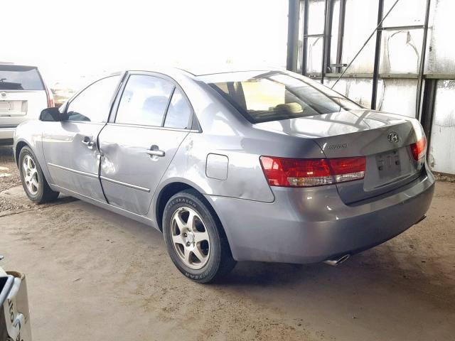 5NPEU46F66H020696 - 2006 HYUNDAI SONATA GRAY photo 3