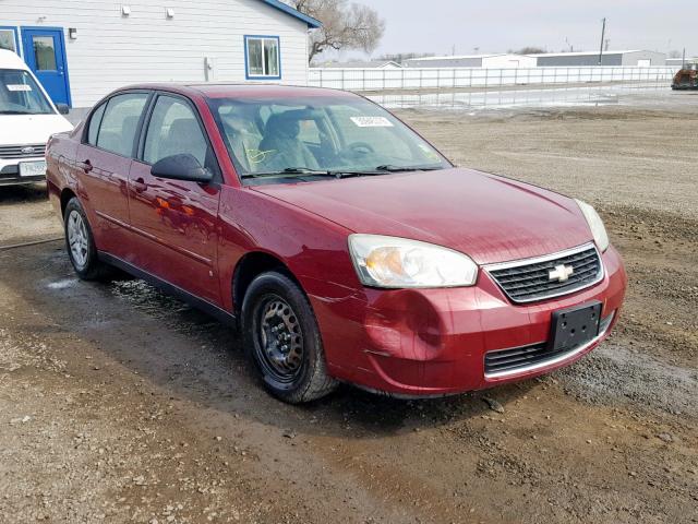 1G1ZS58F67F152128 - 2007 CHEVROLET MALIBU LS MAROON photo 1