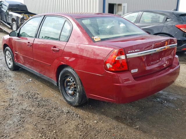 1G1ZS58F67F152128 - 2007 CHEVROLET MALIBU LS MAROON photo 3