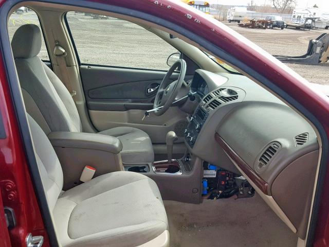1G1ZS58F67F152128 - 2007 CHEVROLET MALIBU LS MAROON photo 5