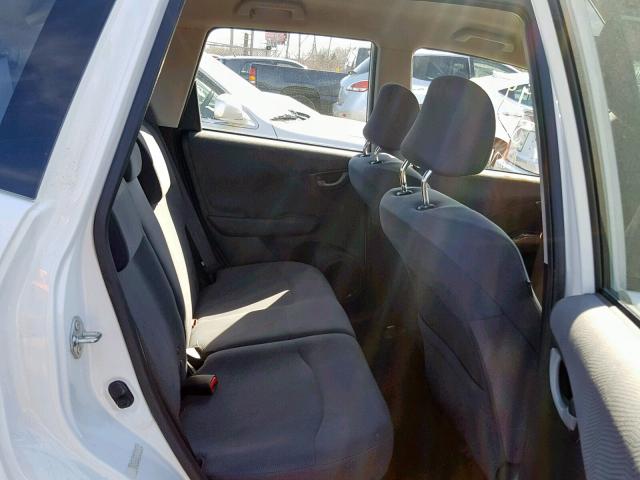 JHMGE8H33DC055378 - 2013 HONDA FIT WHITE photo 6