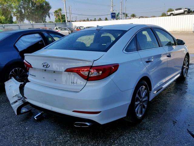 5NPE34AF9HH585103 - 2017 HYUNDAI SONATA SPO WHITE photo 4