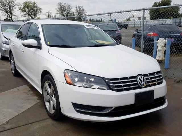 1VWBP7A35CC028186 - 2012 VOLKSWAGEN PASSAT SE WHITE photo 1