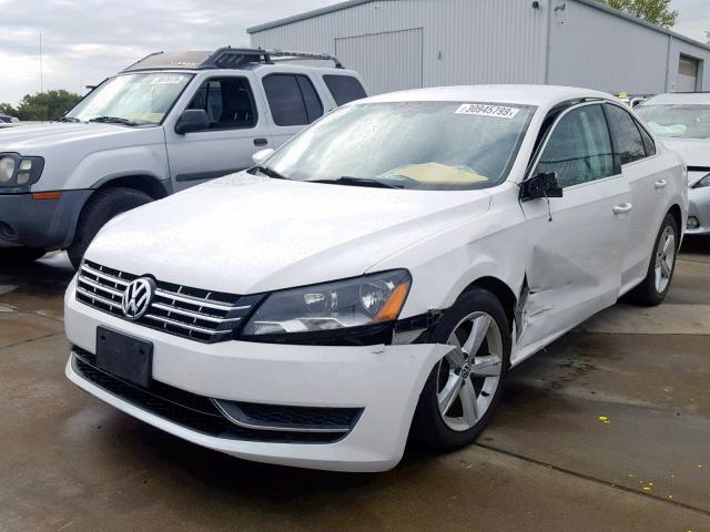 1VWBP7A35CC028186 - 2012 VOLKSWAGEN PASSAT SE WHITE photo 2