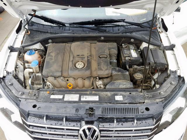 1VWBP7A35CC028186 - 2012 VOLKSWAGEN PASSAT SE WHITE photo 7