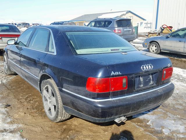 WAUML54D11N001226 - 2001 AUDI A8 L QUATT BLUE photo 3