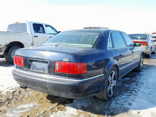 WAUML54D11N001226 - 2001 AUDI A8 L QUATT BLUE photo 4