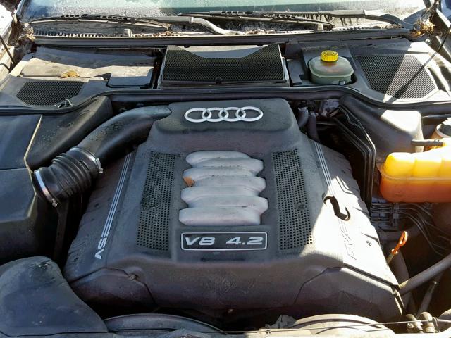 WAUML54D11N001226 - 2001 AUDI A8 L QUATT BLUE photo 7