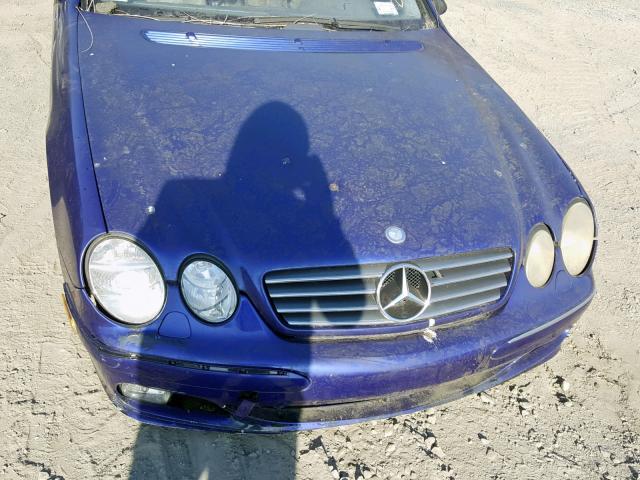 WDBPJ75J63A034284 - 2003 MERCEDES-BENZ CL 500 BLUE photo 7